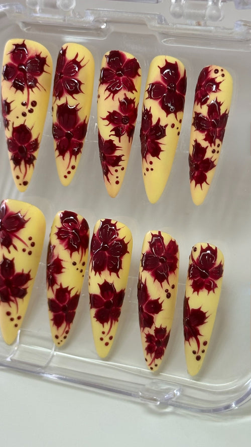 Burgundy Petals